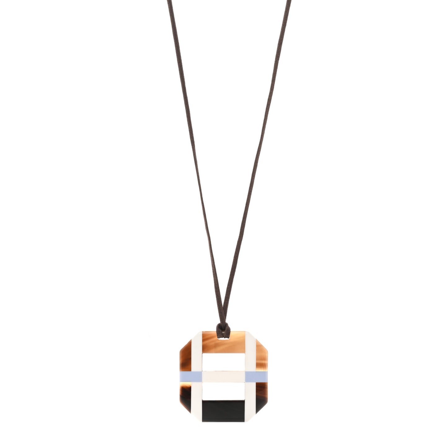 Horn Lacquer Opus Octagonal Necklace