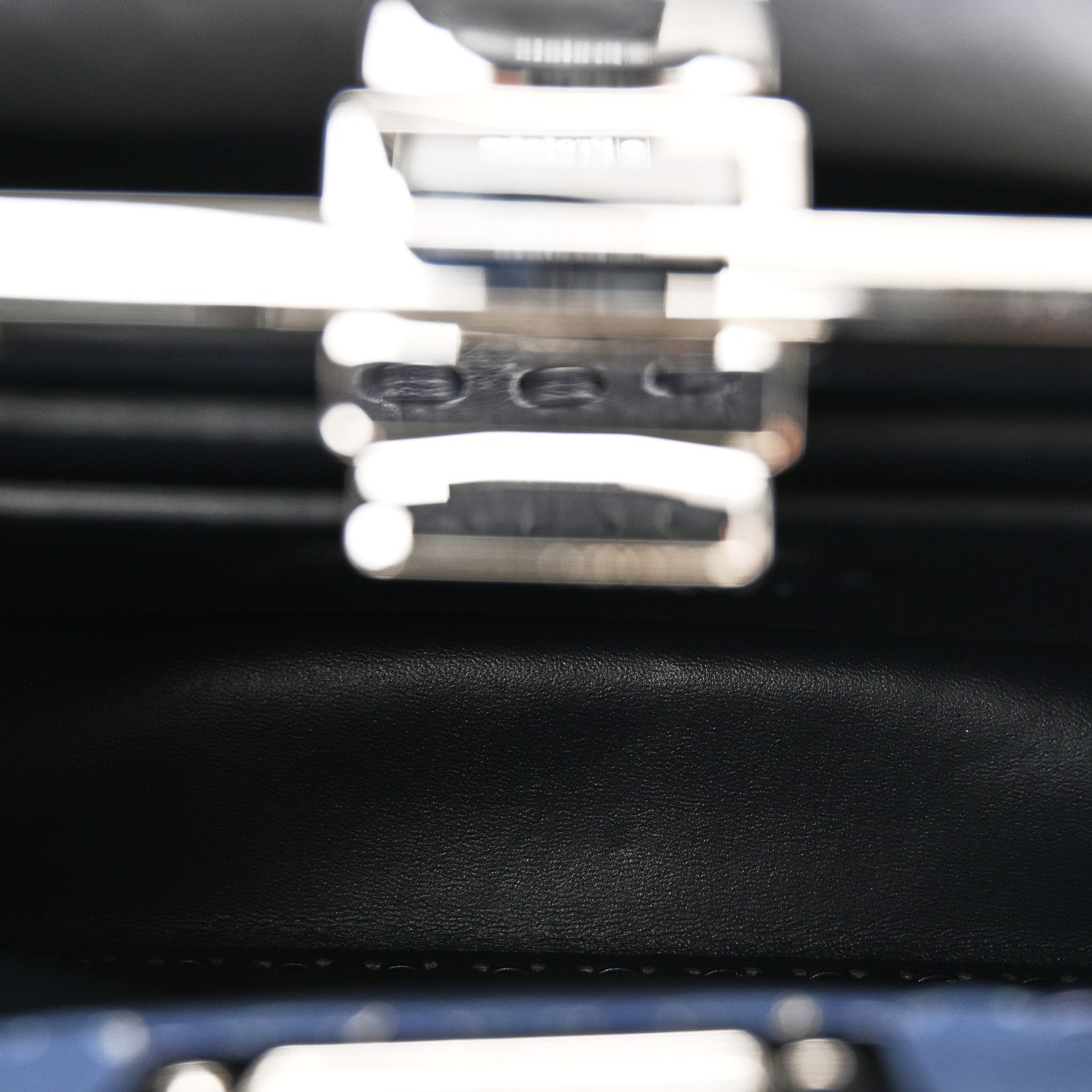 Fendi Cuoio Romano Selleria Bi-Color Small Peekaboo I SEE U Satchel Placca Argento 6 of 10