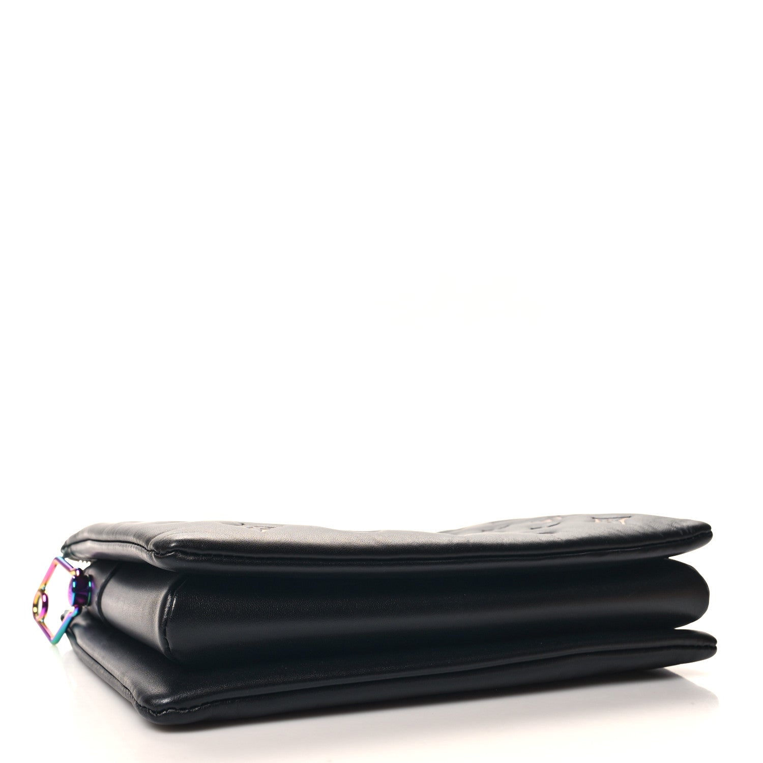 Louis Vuitton Lambskin Embossed Monogram LV Ski Coussin PM Black Multicolor 4 of 12