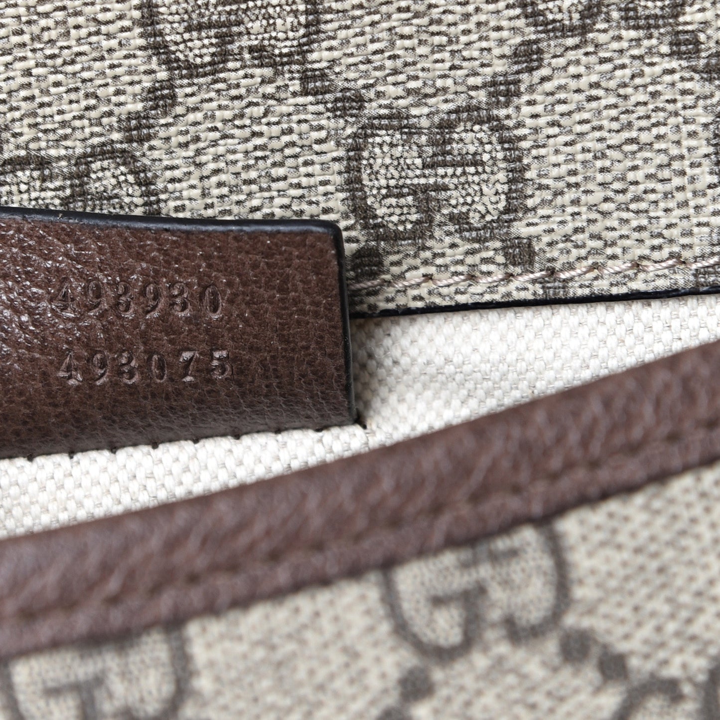 GG Supreme Monogram Neo Vintage Web Belt Bag Brown