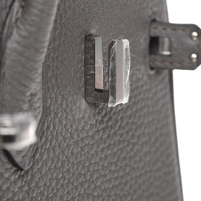 Hermes Togo Birkin 25 Etain 22 of 31