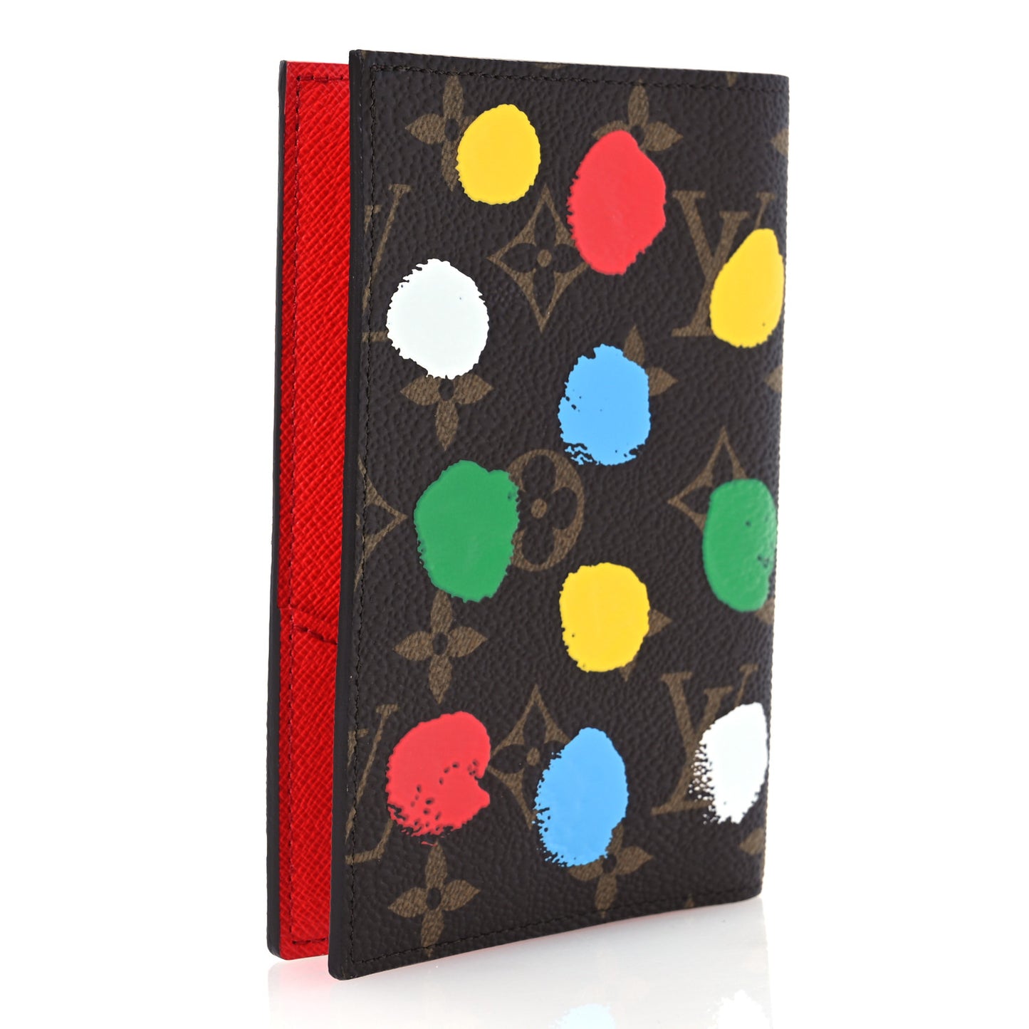 LV X YK Monogram Dots Passport Cover Multicolor