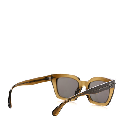 Chanel Acetate Square Sunglasses 5509-A Khaki 4 of 8