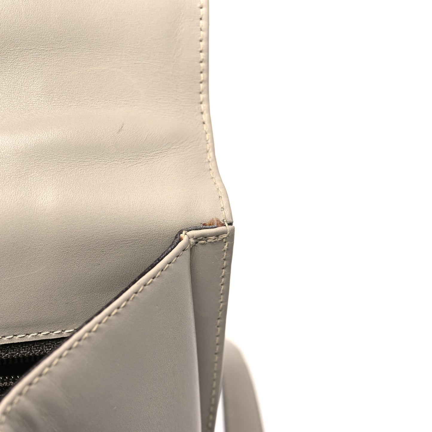 Calfskin Gancio Lock Satchel Grey