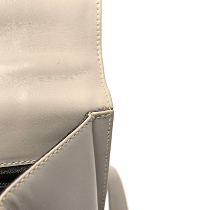 Salvatore Ferragamo Calfskin Gancio Lock Satchel Grey 12 of 12