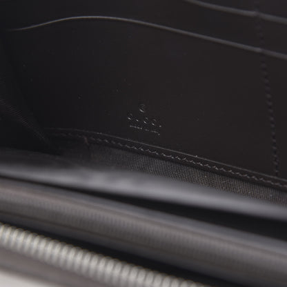 Gucci GG Supreme Monogram Web Bee Zip Around Wallet Beige Cocoa 6 of 9