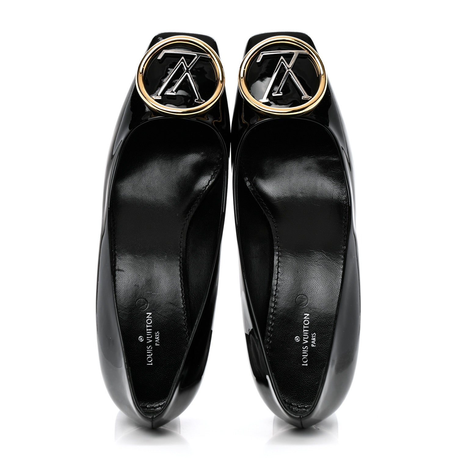 Louis Vuitton Patent Calfskin Madeleine Pumps 38 Black 2 of 9