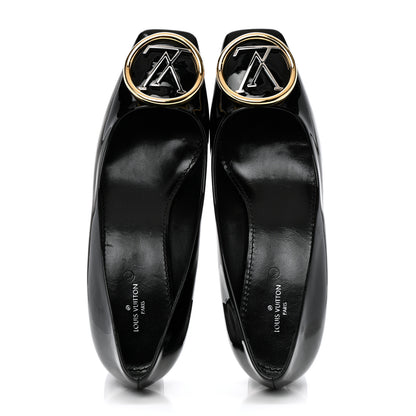 Louis Vuitton Patent Calfskin Madeleine Pumps 38 Black 2 of 9