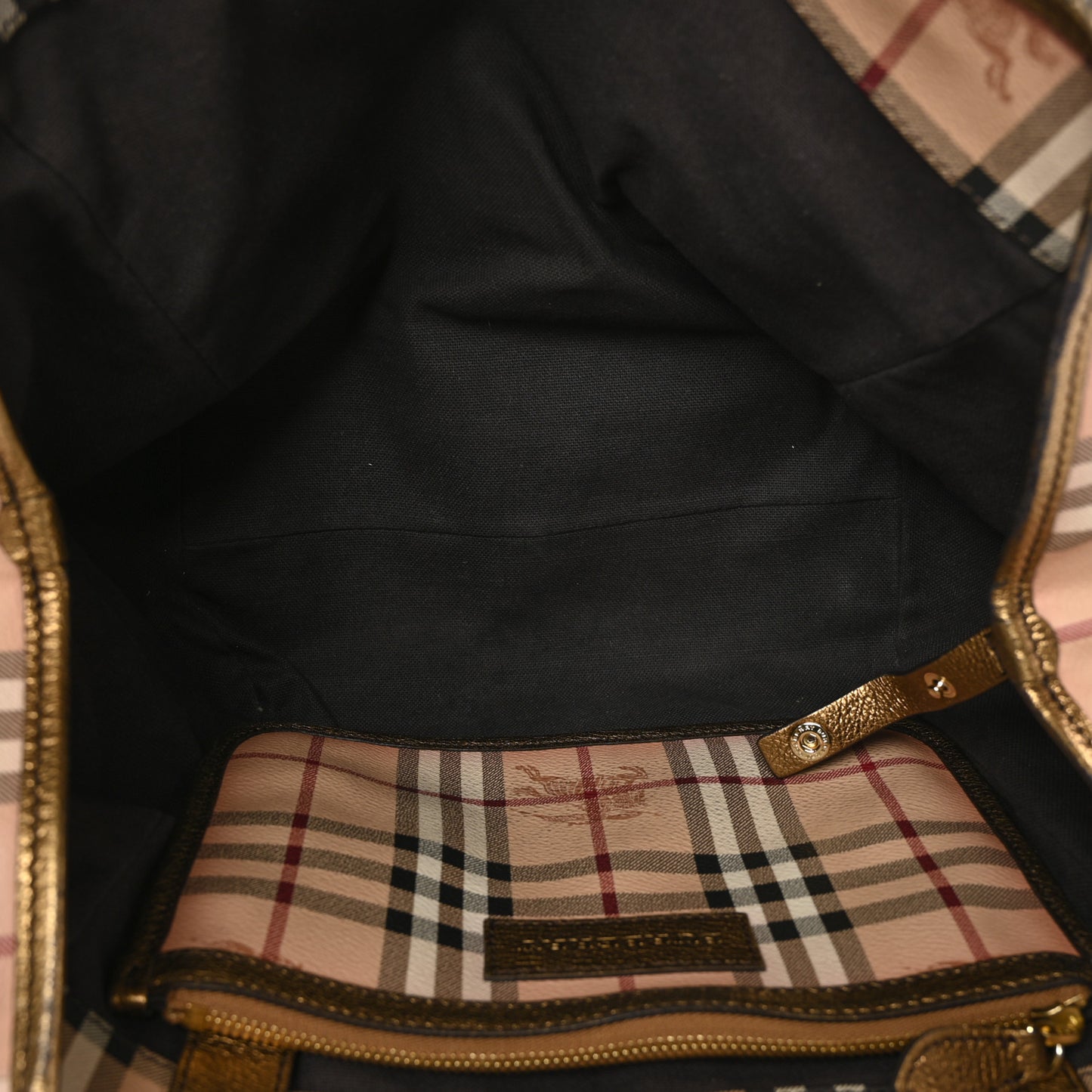 Haymarket Check Small Canterbury Tote Bronze