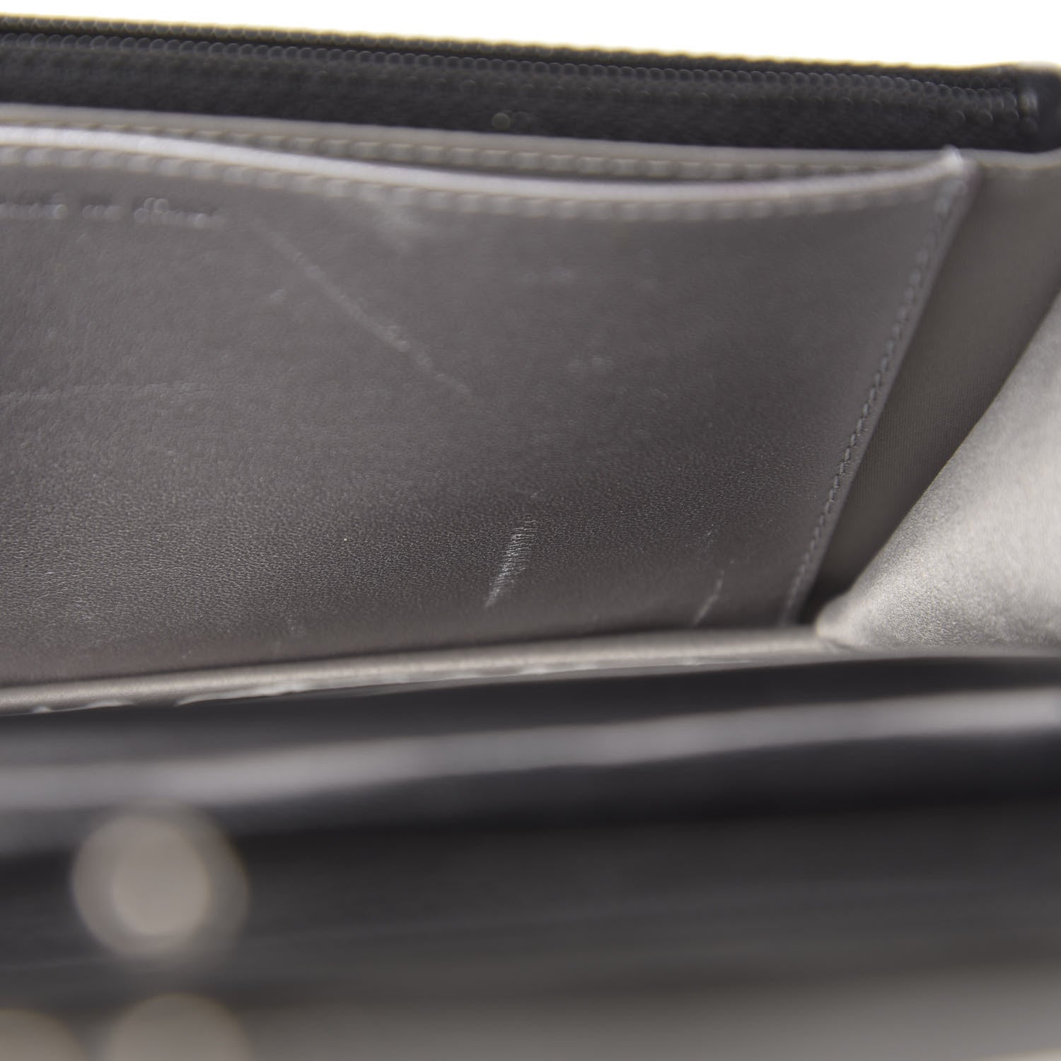 Chanel Goatskin Camellia Embossed Wallet on Chain WOC Black 10 of 15