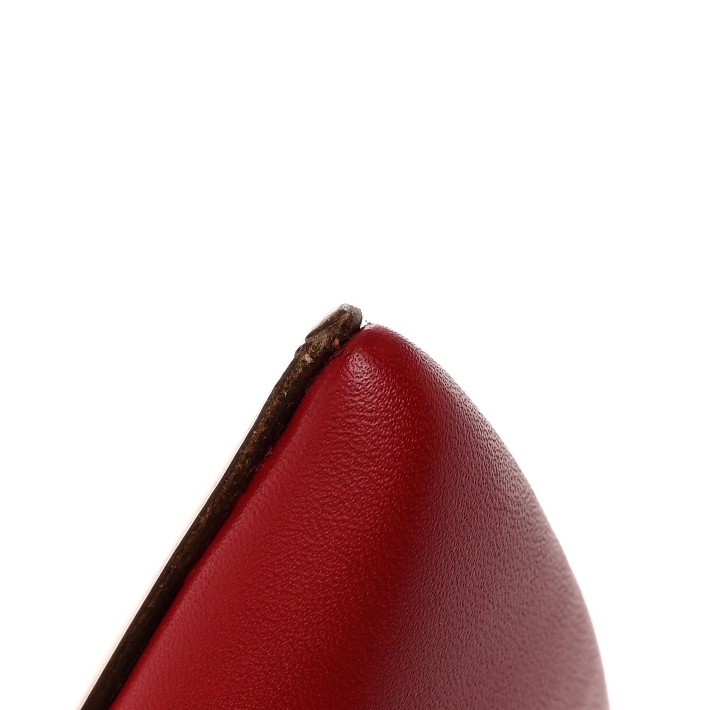 Calfskin Lacquered Monochrome Rockstud Ballerina Flats 37.5 Rosso Valentino