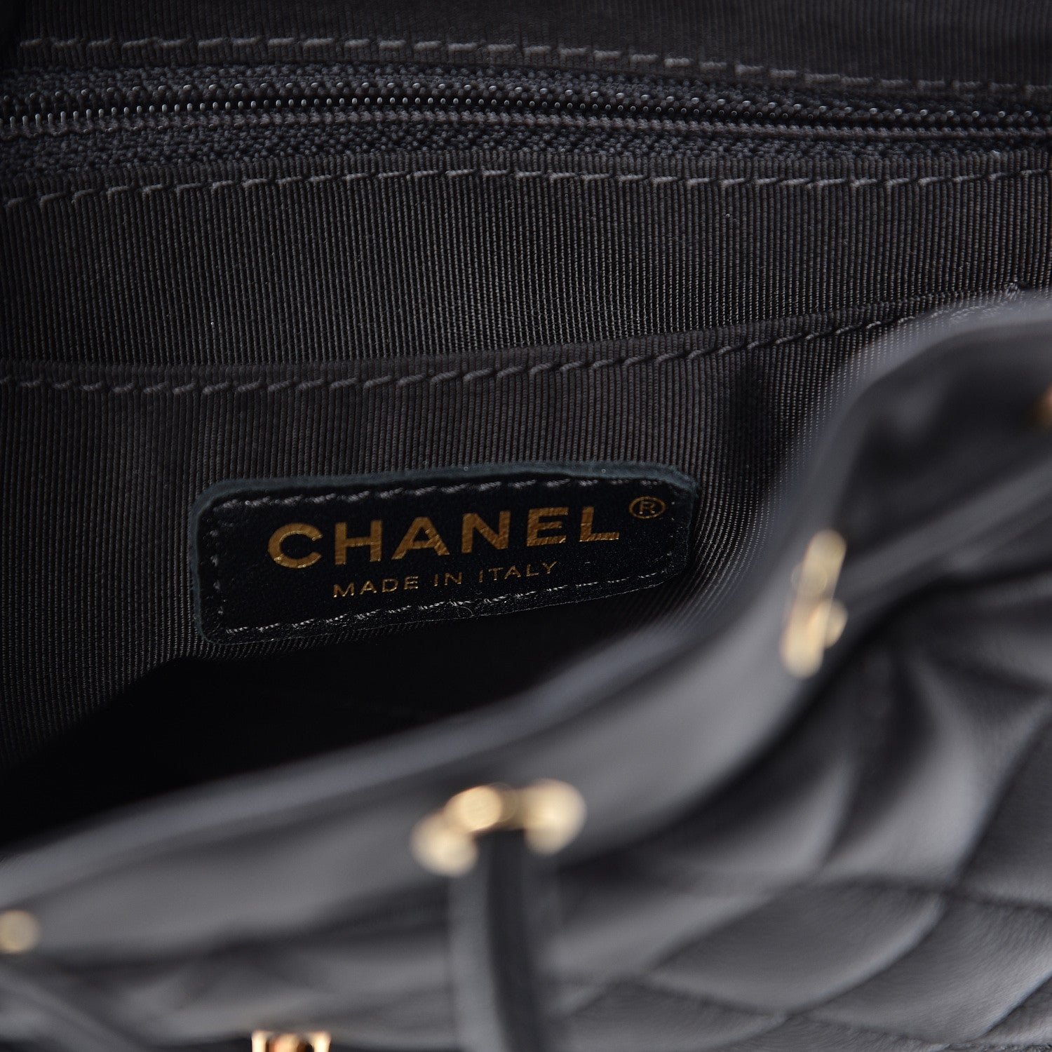 Chanel Calfskin Quilted Mini Urban Spirit Backpack Black 6 of 10