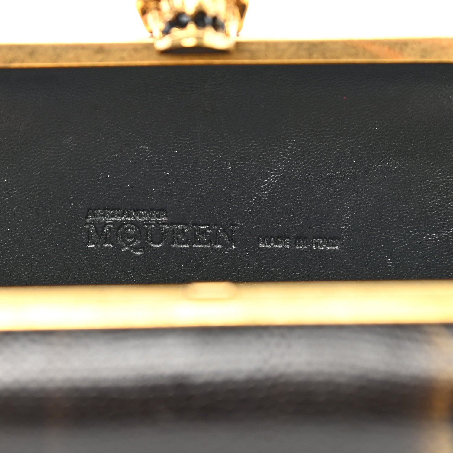 Alexander McQueen Snakeskin Skull Box Clutch Black 6 of 9