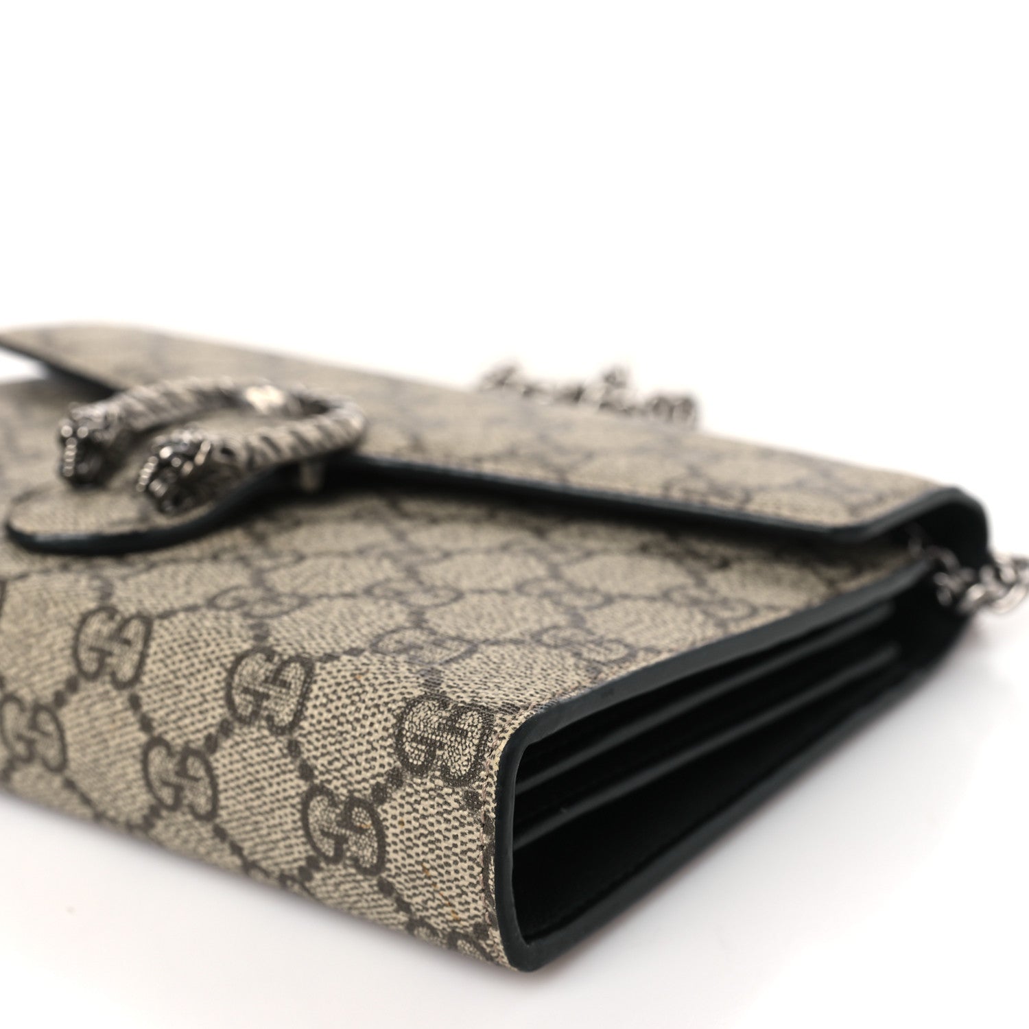 Gucci GG Supreme Monogram Mini Dionysus Chain Wallet Beige Black 8 of 8