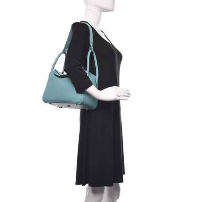 Hermes Taurillon Clemence Lindy 26 Bleu Saint Cyr 2 of 9