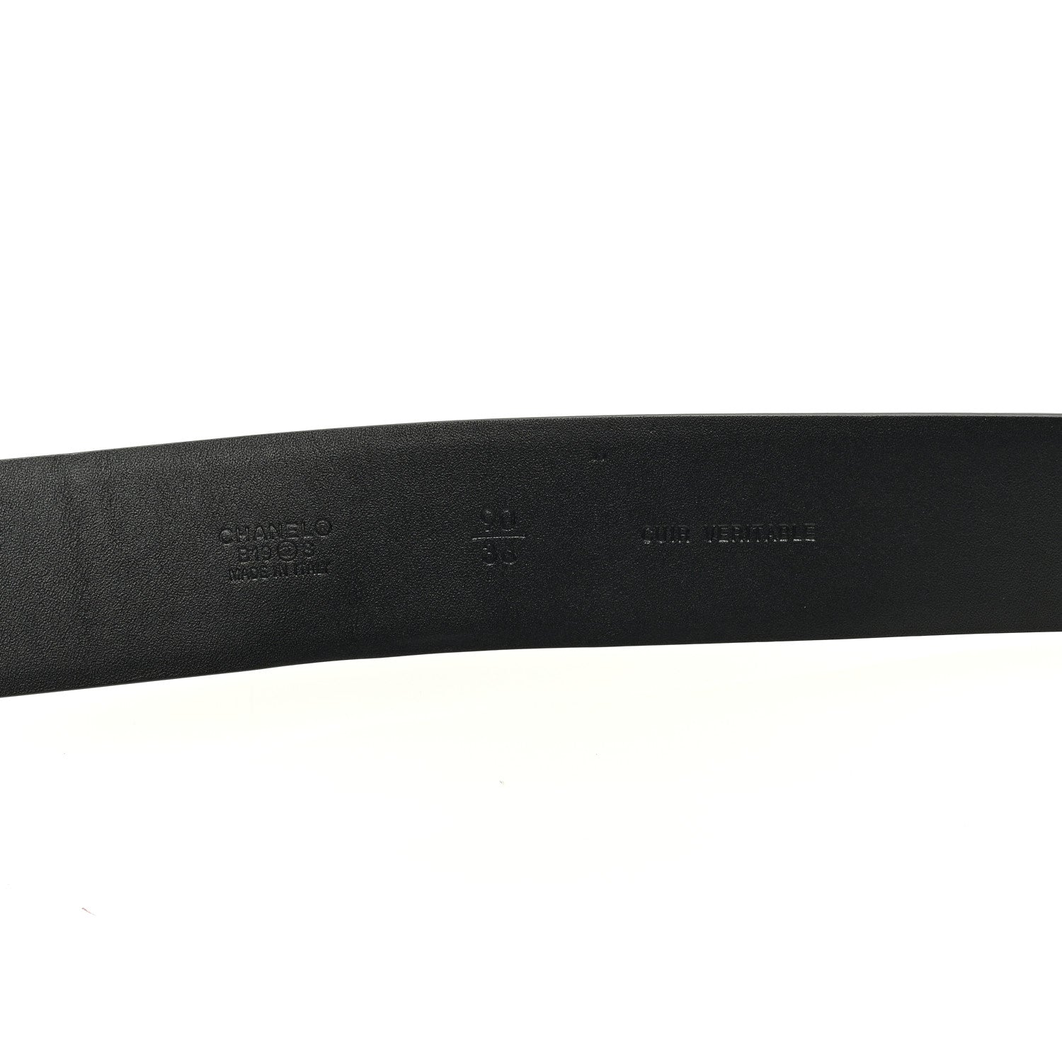 Chanel Pearl Crystal Sparkling Pearls CC Belt 90 36 Black 3 of 5