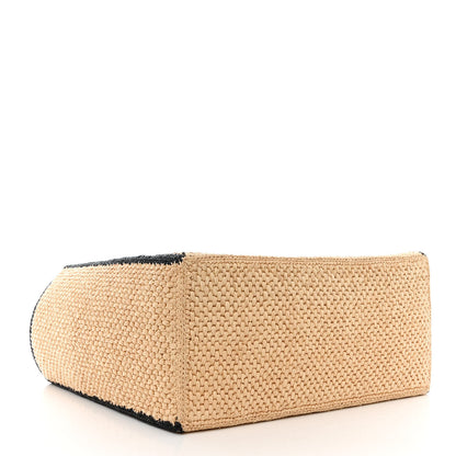 Loewe Raffia Large Paula's Ibiza Logo Tote Natural Tan 4 of 10