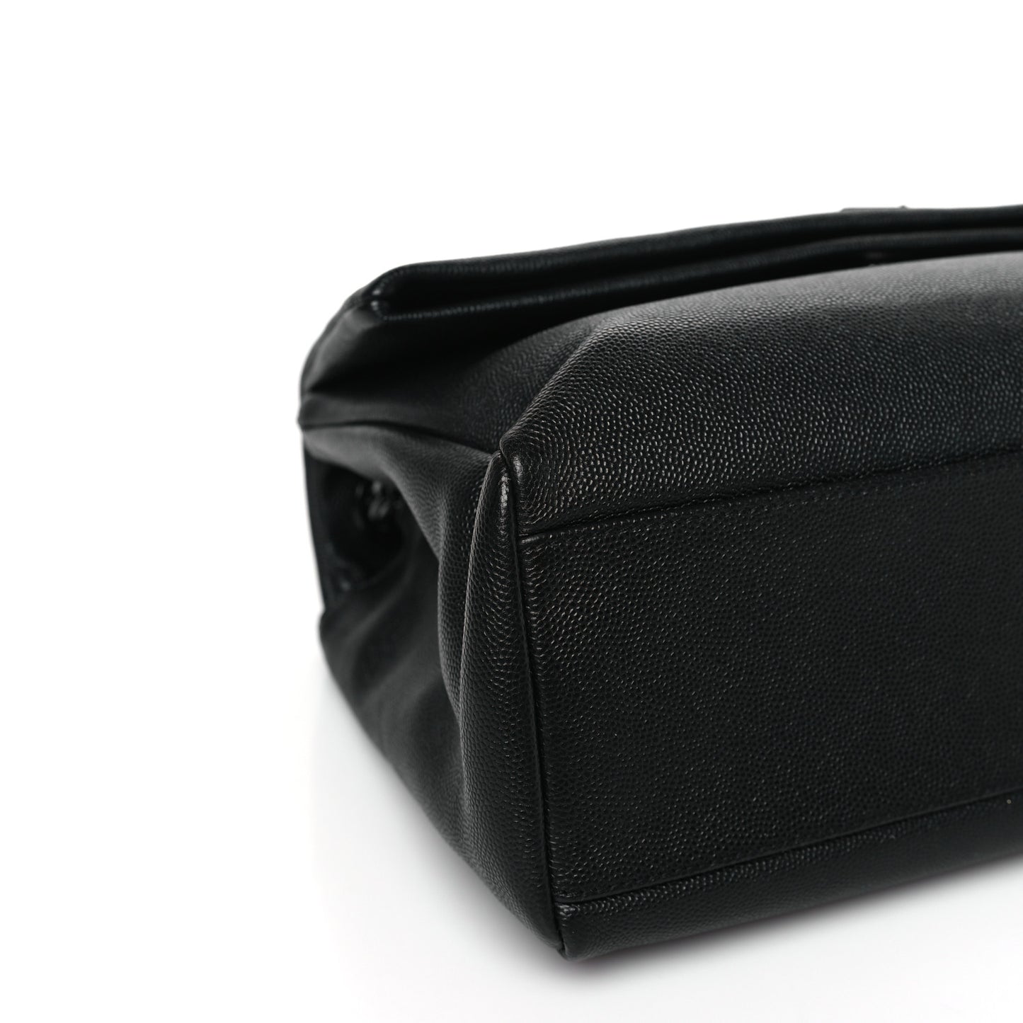 Grain De Poudre Medium West Hollywood Monogram Fold-Over Black