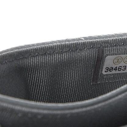 Chanel Caviar Quilted Flap Card Holder Wallet Dark Grey 6 of 8