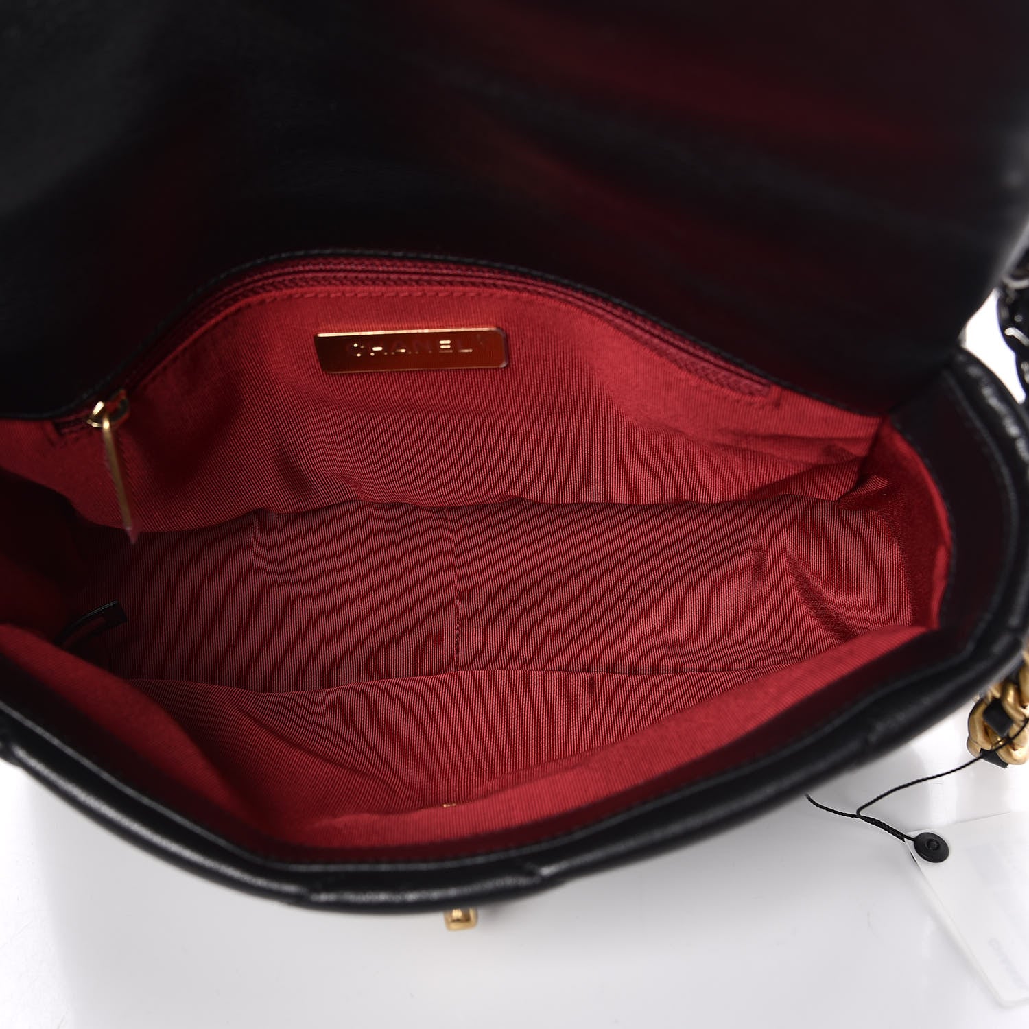 Chanel Goatskin Quilted Medium 19 Flap Black 5 of 11