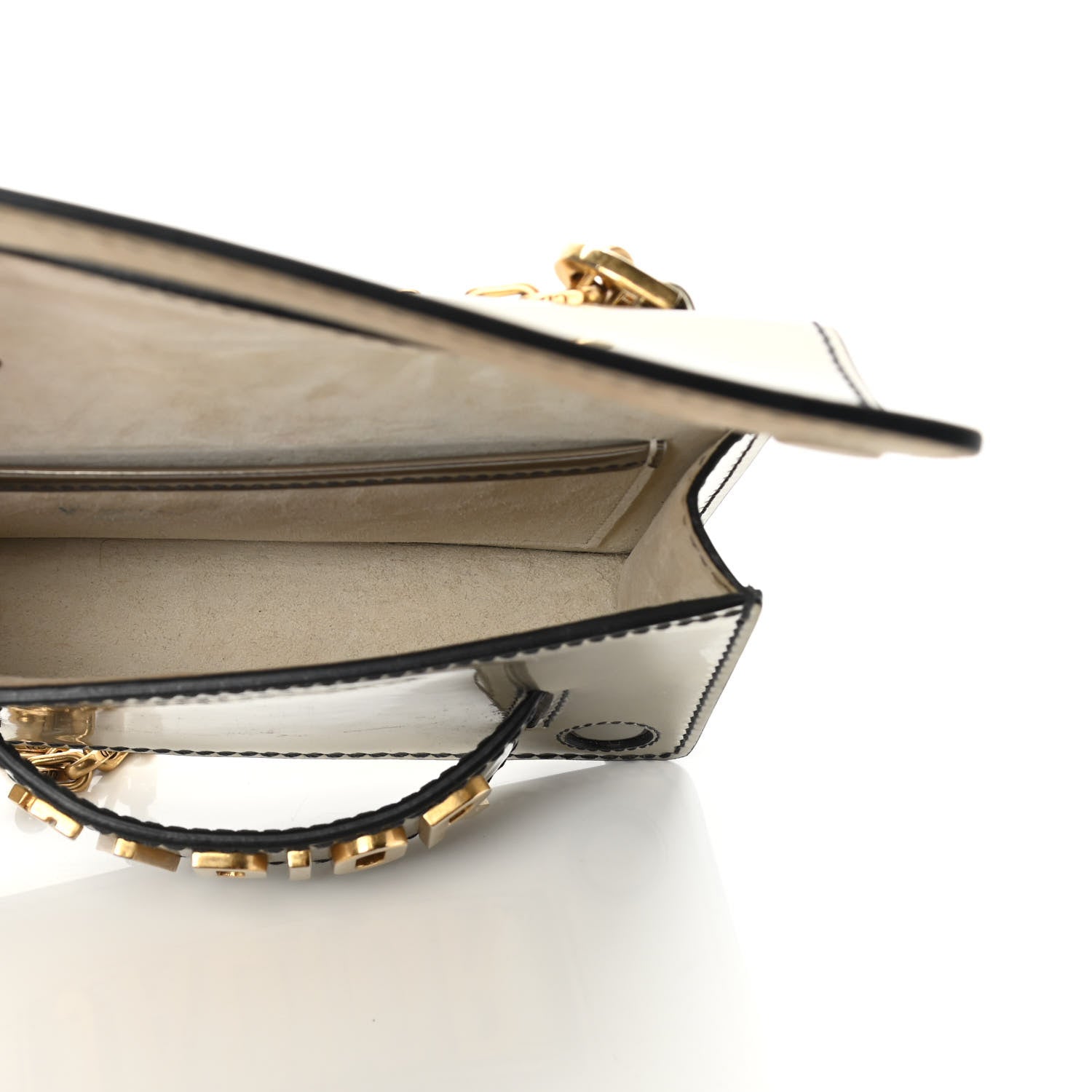 Christian Dior Metallic Calfskin J'Adior Chain Flap Bag Bronze 4 of 15