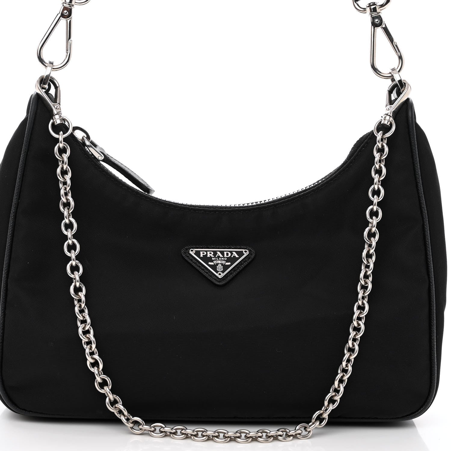 Prada Nylon Re-Edition 2005 Shoulder Bag Black 7 of 12