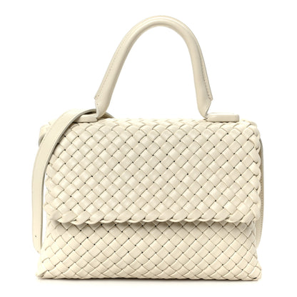 Bottega Veneta Nappa Intrecciato Patti Top Handle Bag Sea Salt 1 of 10