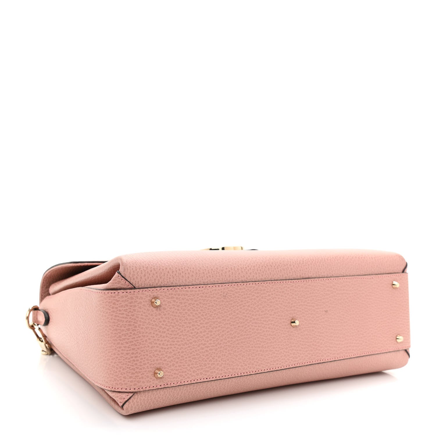 Gucci Dollar Calfskin Medium Interlocking G Top Handle Shoulder Bag Soft Pink 4 of 10