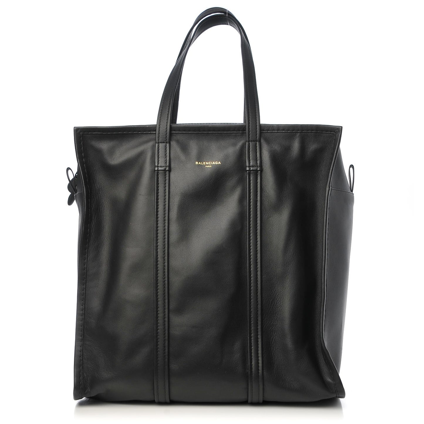 Agneau Medium Bazar Shopper Tote Black