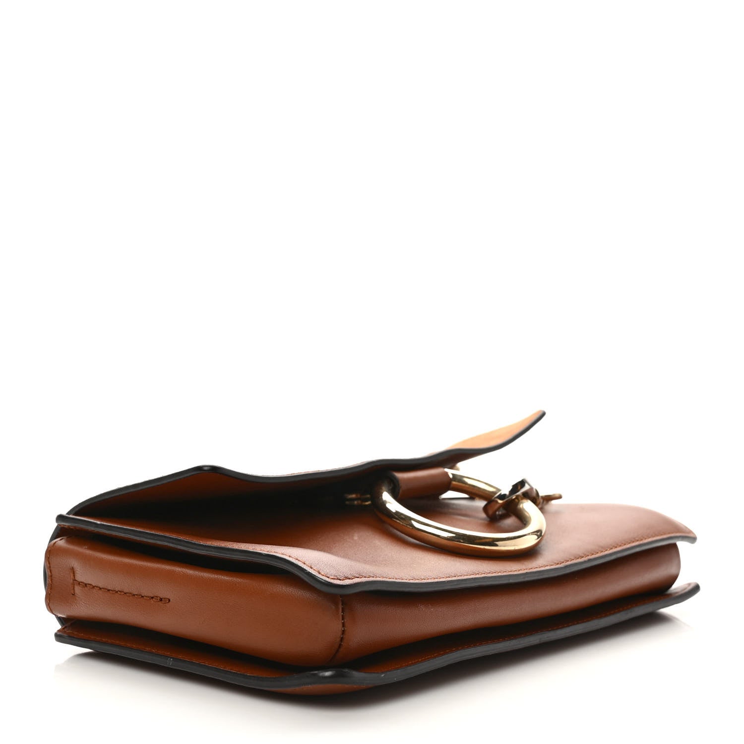 Chloe Suede Calfskin Mini Faye Shoulder Bag Tobacco 4 of 12