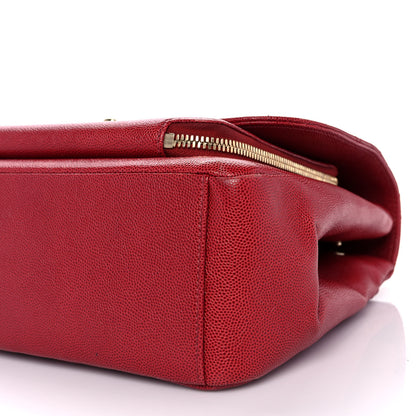 Chanel Caviar Quilted Large Business Affinity Flap Red 9 of 10