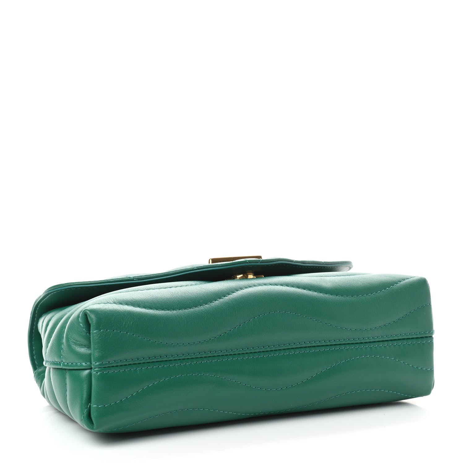 Louis Vuitton Calfskin New Wave Chain Bag MM NM Emerald 4 of 8