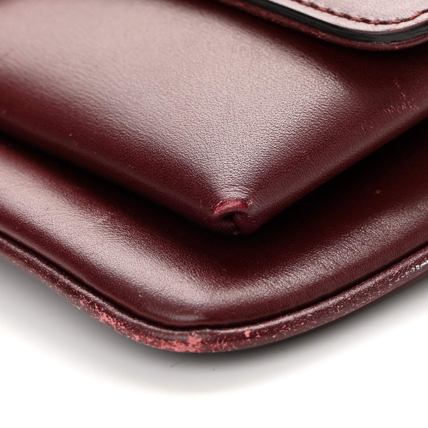 Gucci Vitello Palmellato Lux Small Arli Flap Shoulder Bag Vintage Bordeaux 10 of 19
