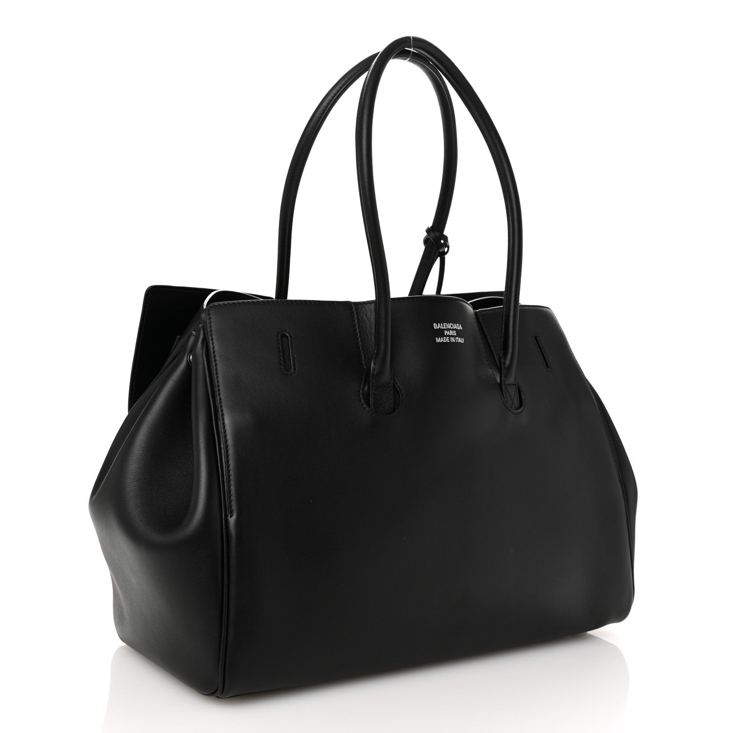 Balenciaga Smooth Calfskin Medium Bel Air Carry All Bag Black 3 of 9