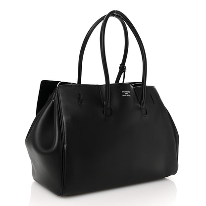 Balenciaga Smooth Calfskin Medium Bel Air Carry All Bag Black 3 of 9
