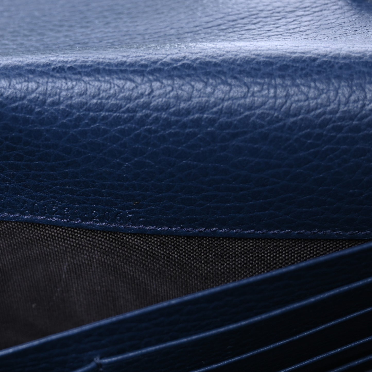 Dollar Calfskin Crystal Mini Dionysus Chain Wallet Blue Agata Black Diamond