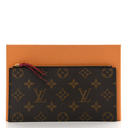 Louis Vuitton Monogram Felicie Chain Wallet Zippered Insert Fuchsia 8 of 8