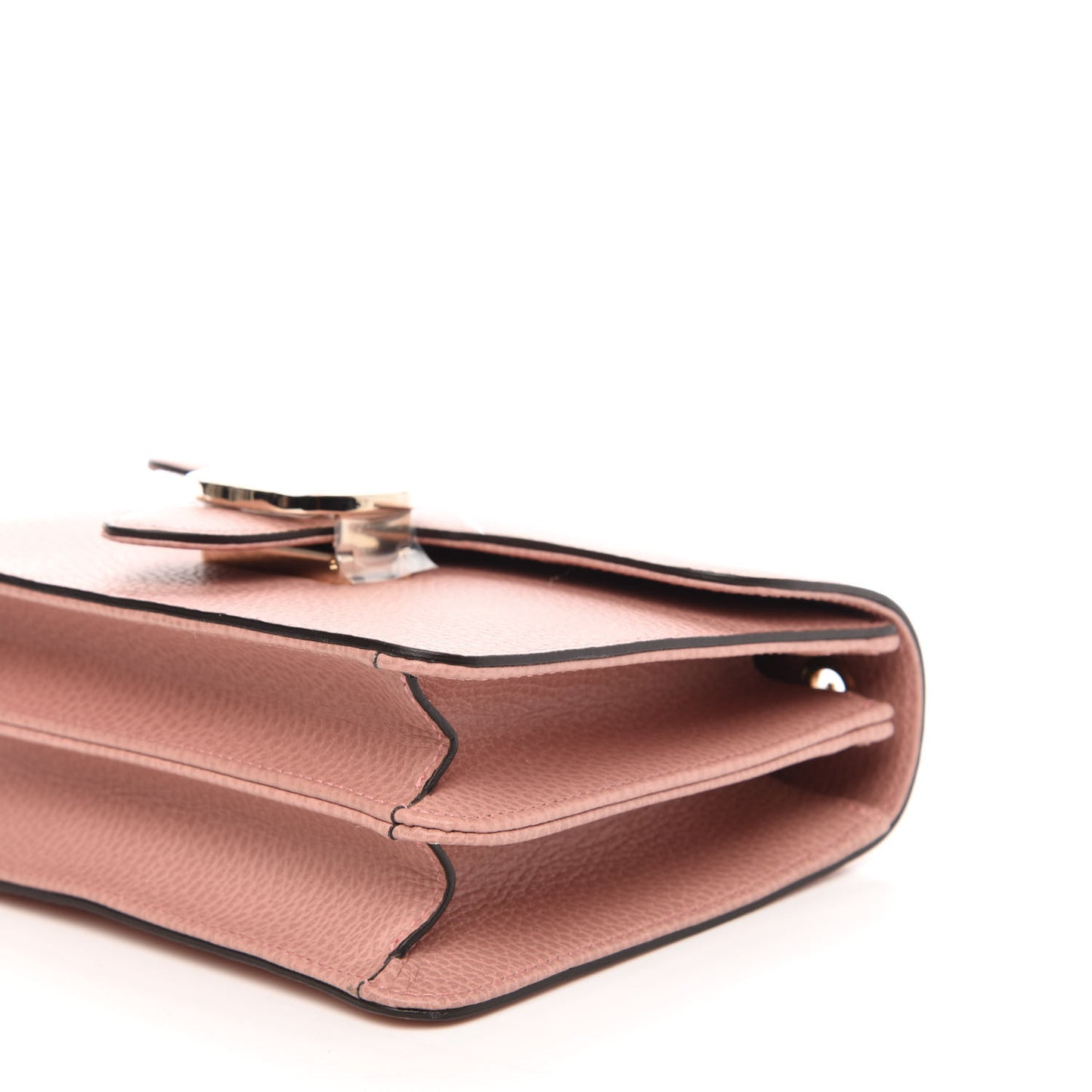 Dollar Calfskin Small Interlocking G Shoulder Bag Soft Pink