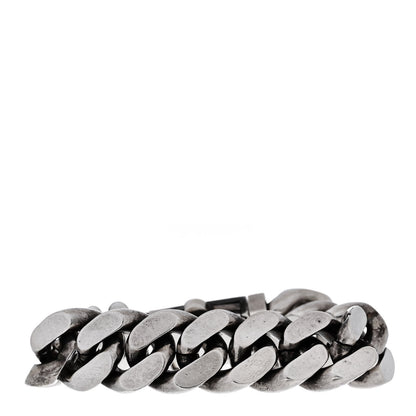 Saint Laurent Metal Curb Chain Bracelet Oxidized Silver 3 of 4