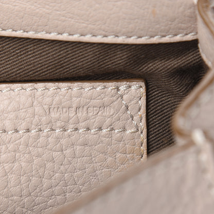 Chloe Calfskin Mini Marcie Round Crossbody Bag Abstract White 6 of 8