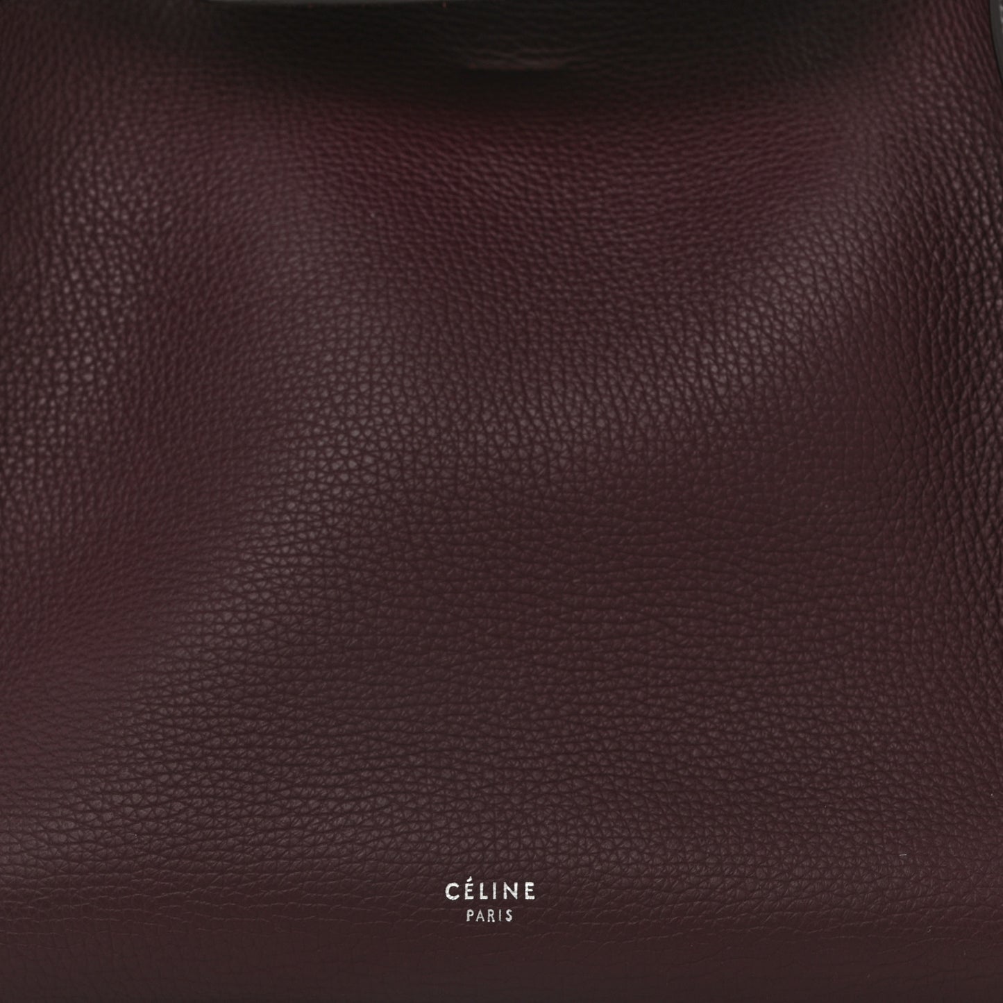 Supple Grained Calfskin Small Big Bag Wine