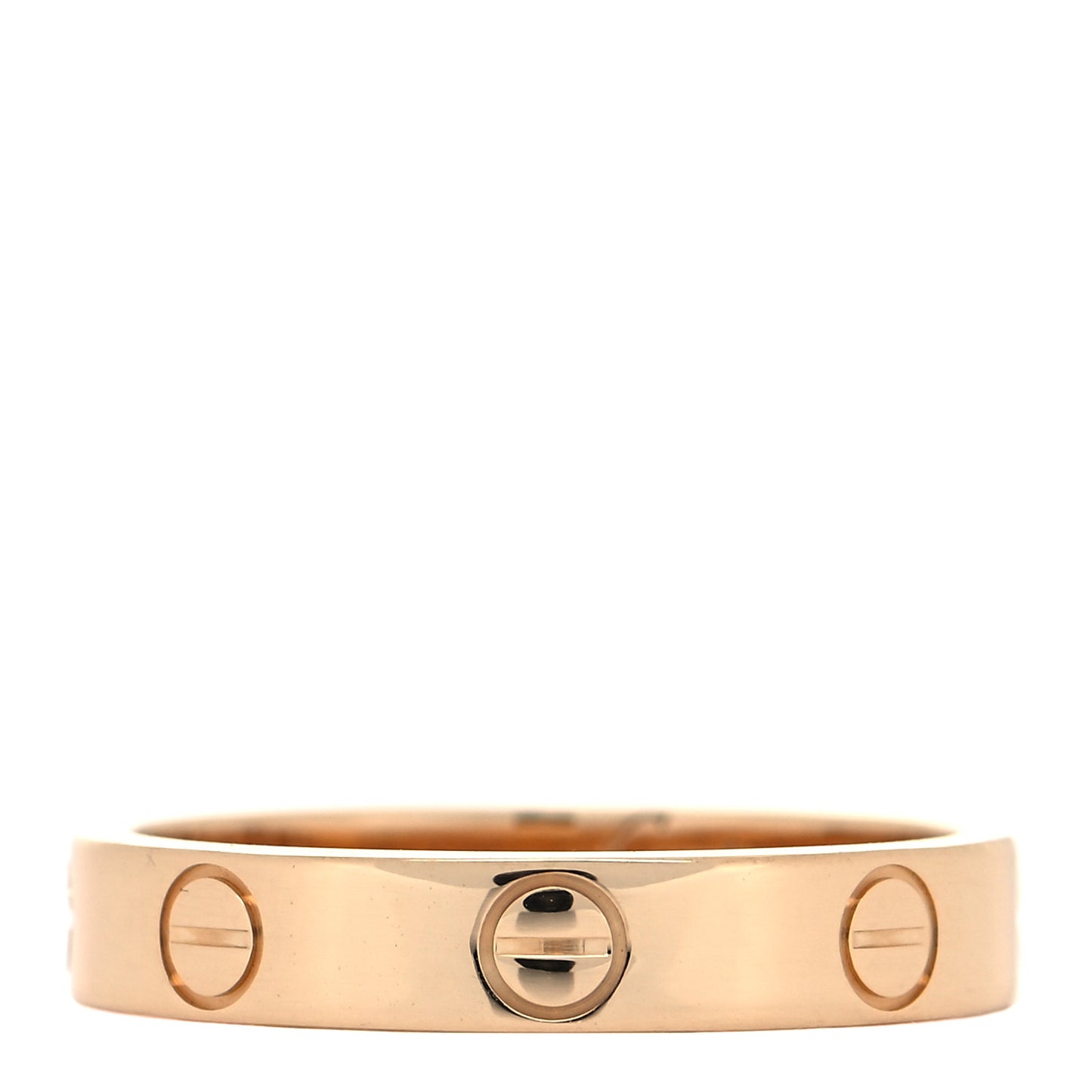 18K Yellow Gold 3.5mm LOVE Wedding Band Ring 52 6