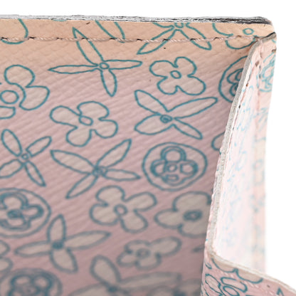 Louis Vuitton Monogram Fleuri Sarah Wallet Rose 10 of 15