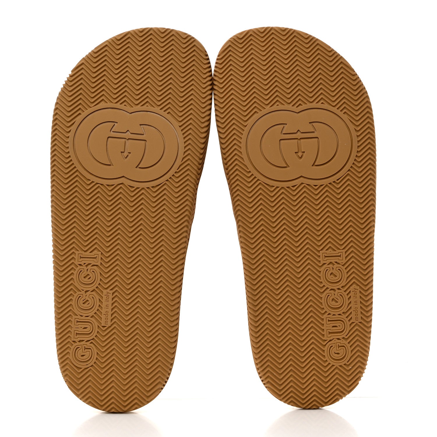 Gucci Rubber Web Womens Interlocking G Slide Sandals 39 Mystic White Green Red 5 of 9