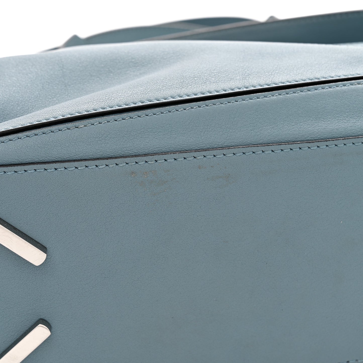 Calfskin Small Puzzle Bag Stone Blue