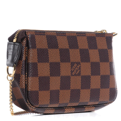 Louis Vuitton Damier Ebene Mini Pochette Accessories 4 of 8
