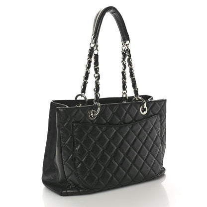 Chanel Caviar Quilted Grand Shopping Tote GST Black 3 of 10