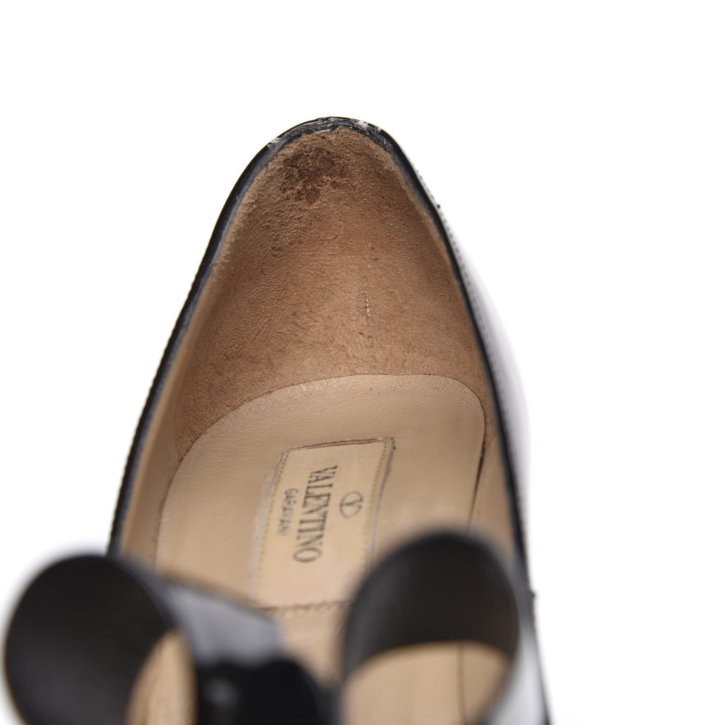 Patent Bow Hidden Platform High Heel Pumps 37.5 Black