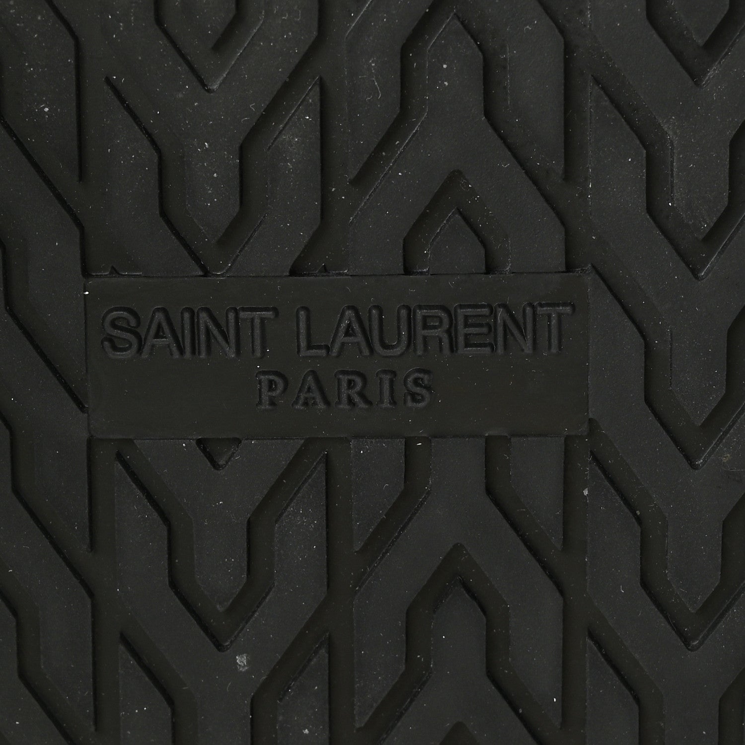 Saint Laurent Calfskin Monogram Jimmy Joan Slide Sandals 37 Black 8 of 8