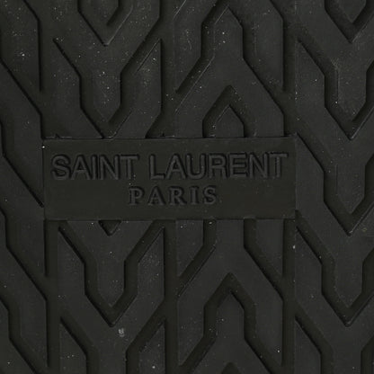 Saint Laurent Calfskin Monogram Jimmy Joan Slide Sandals 37 Black 8 of 8